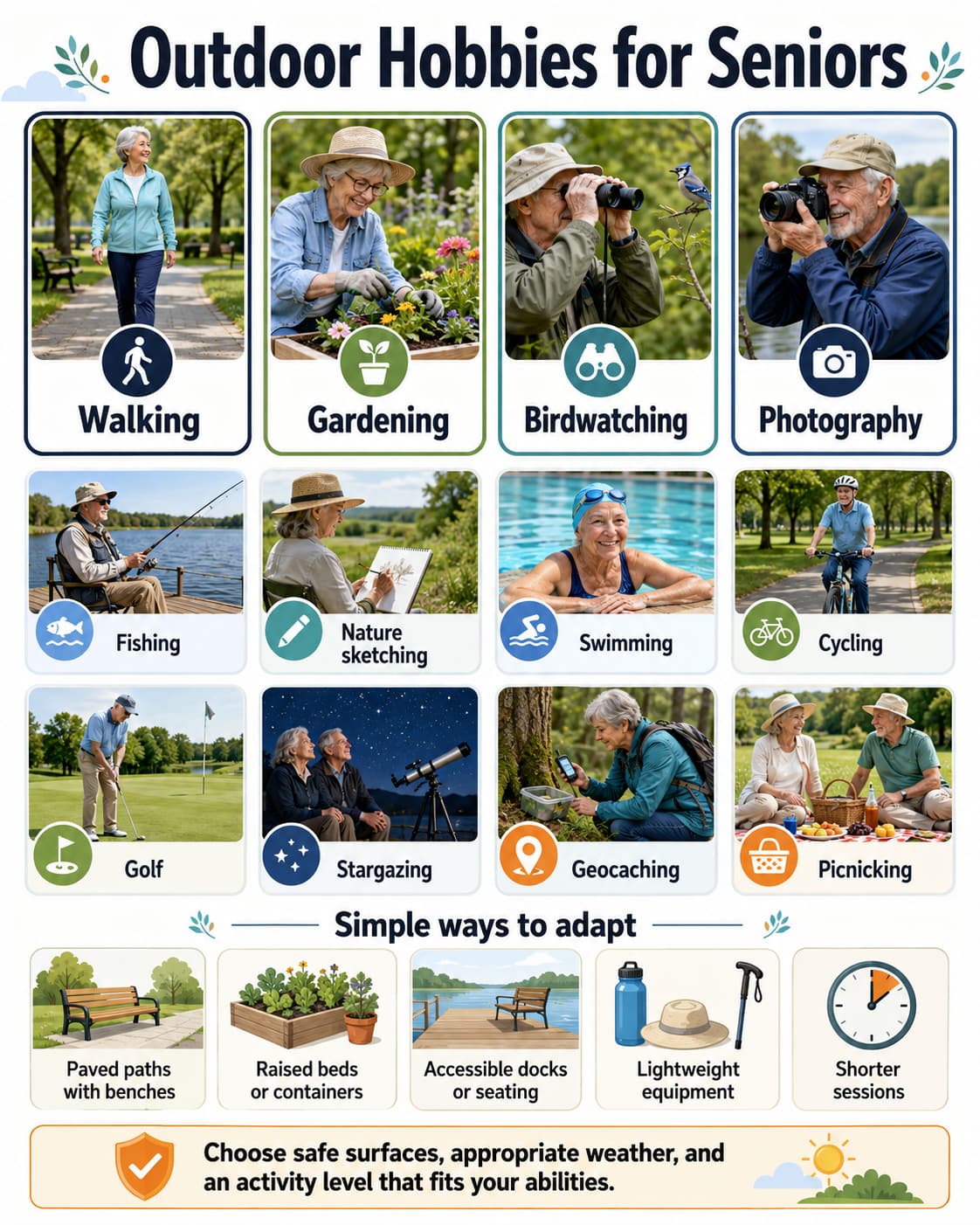 Outdoor Hobbies for Seniors