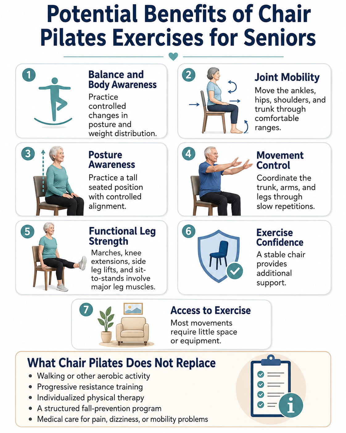 Potential Benefits of Chair Pilates Exercises for Seniors