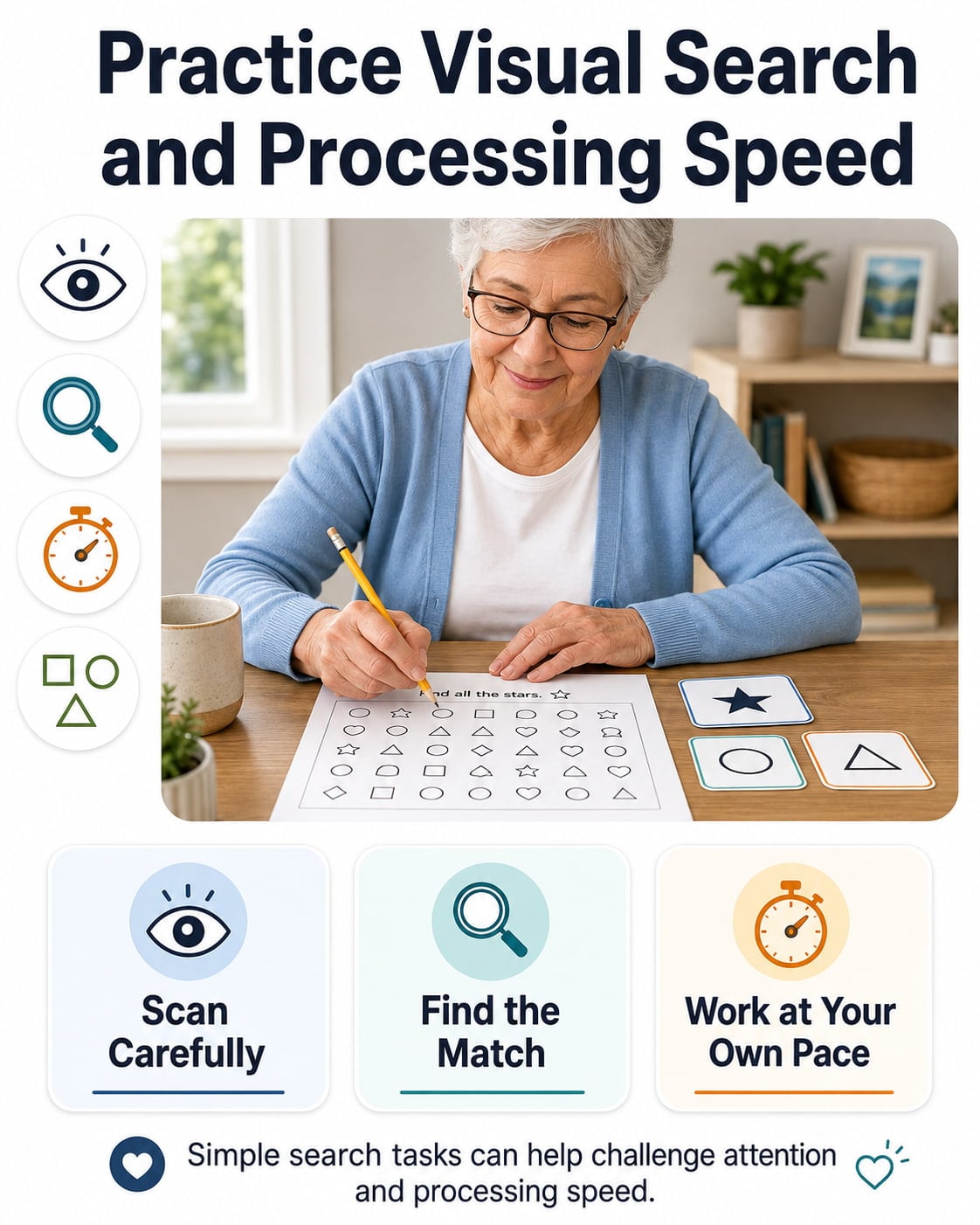 Practice Visual Search and Processing Speed