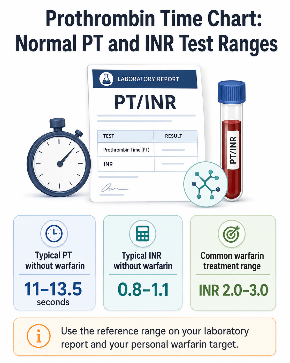 Prothrombin Time Chart: Normal PT and INR Test Ranges