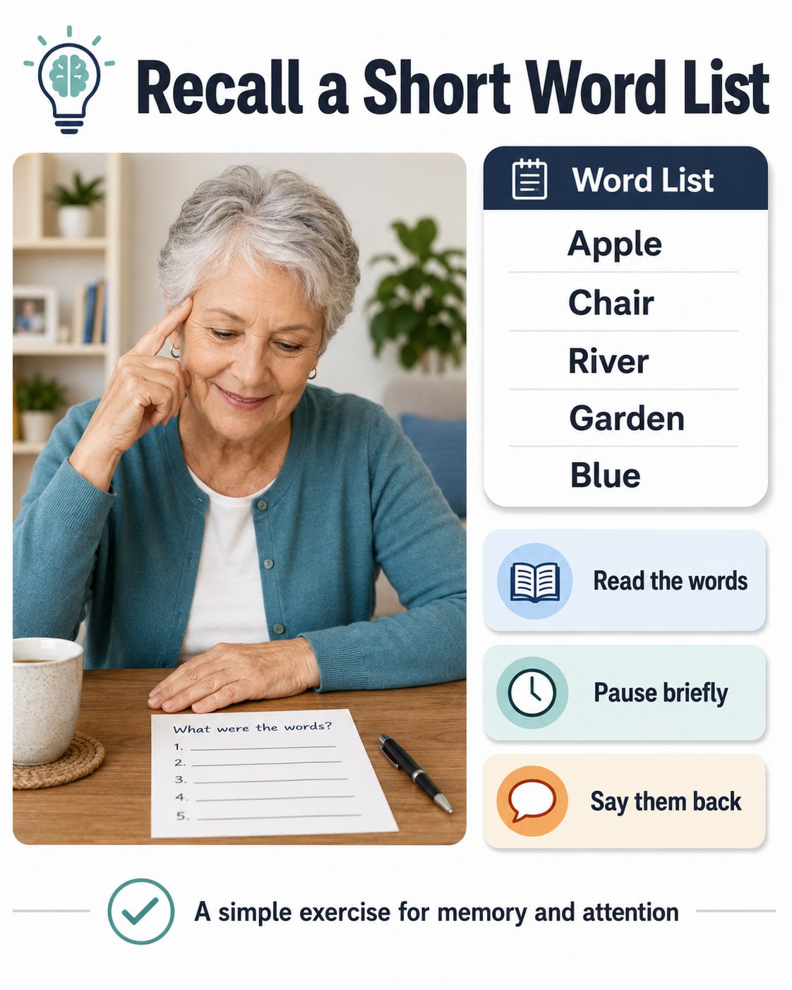 Recall a Short Word List