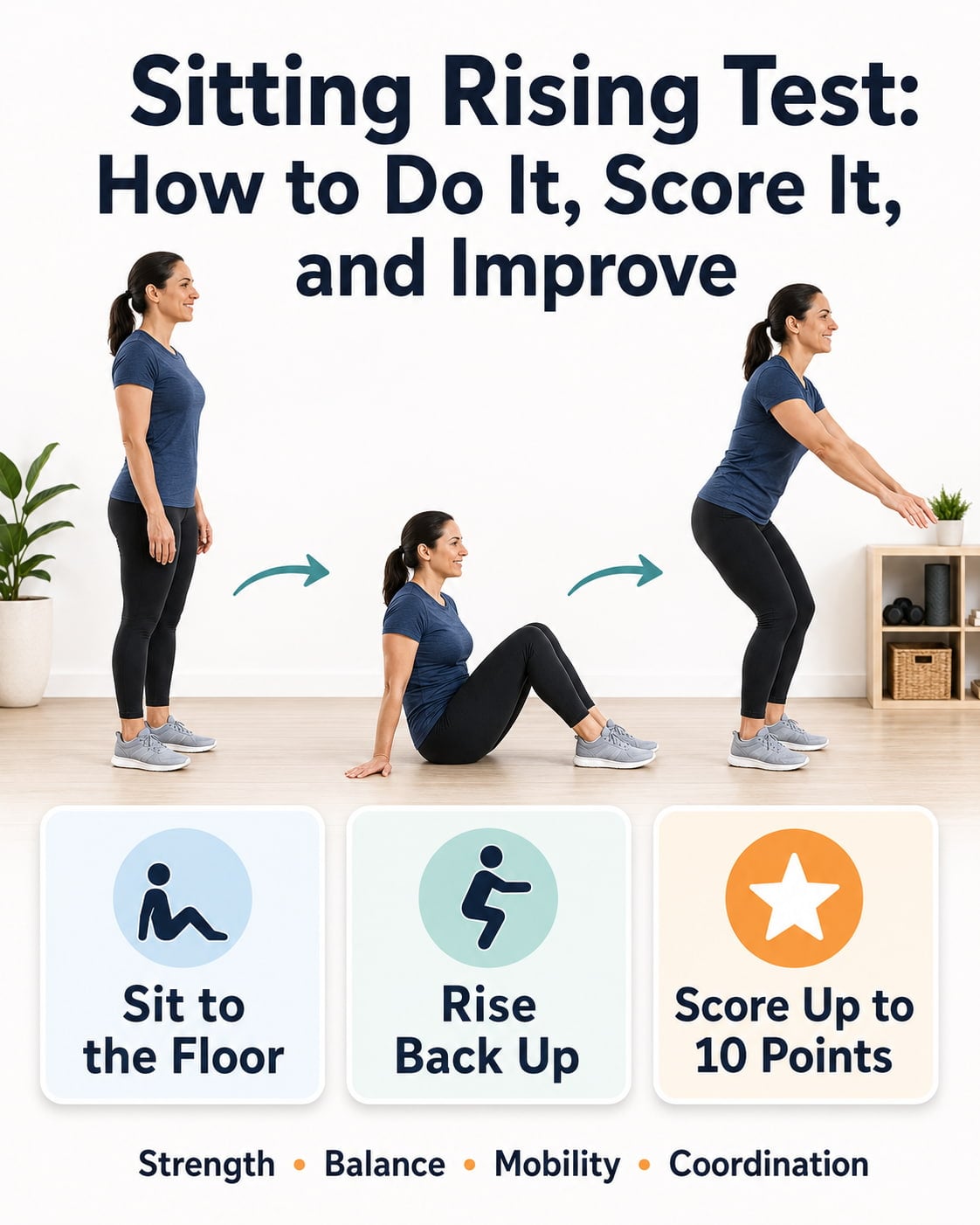 Sitting Rising Test: How to Do It, Score It, and Improve
