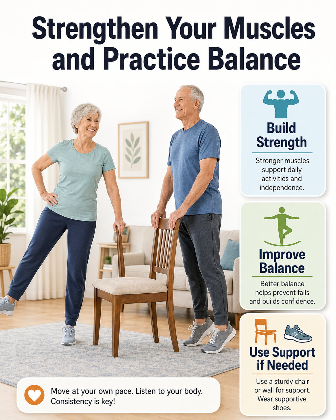 Strengthen Your Muscles and Practice Balance