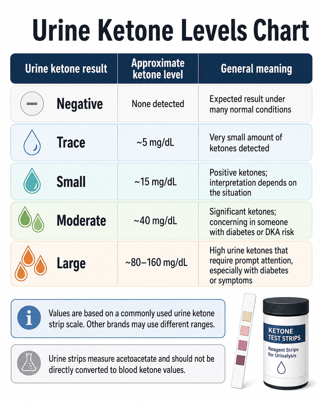 Urine Ketone Levels Chart