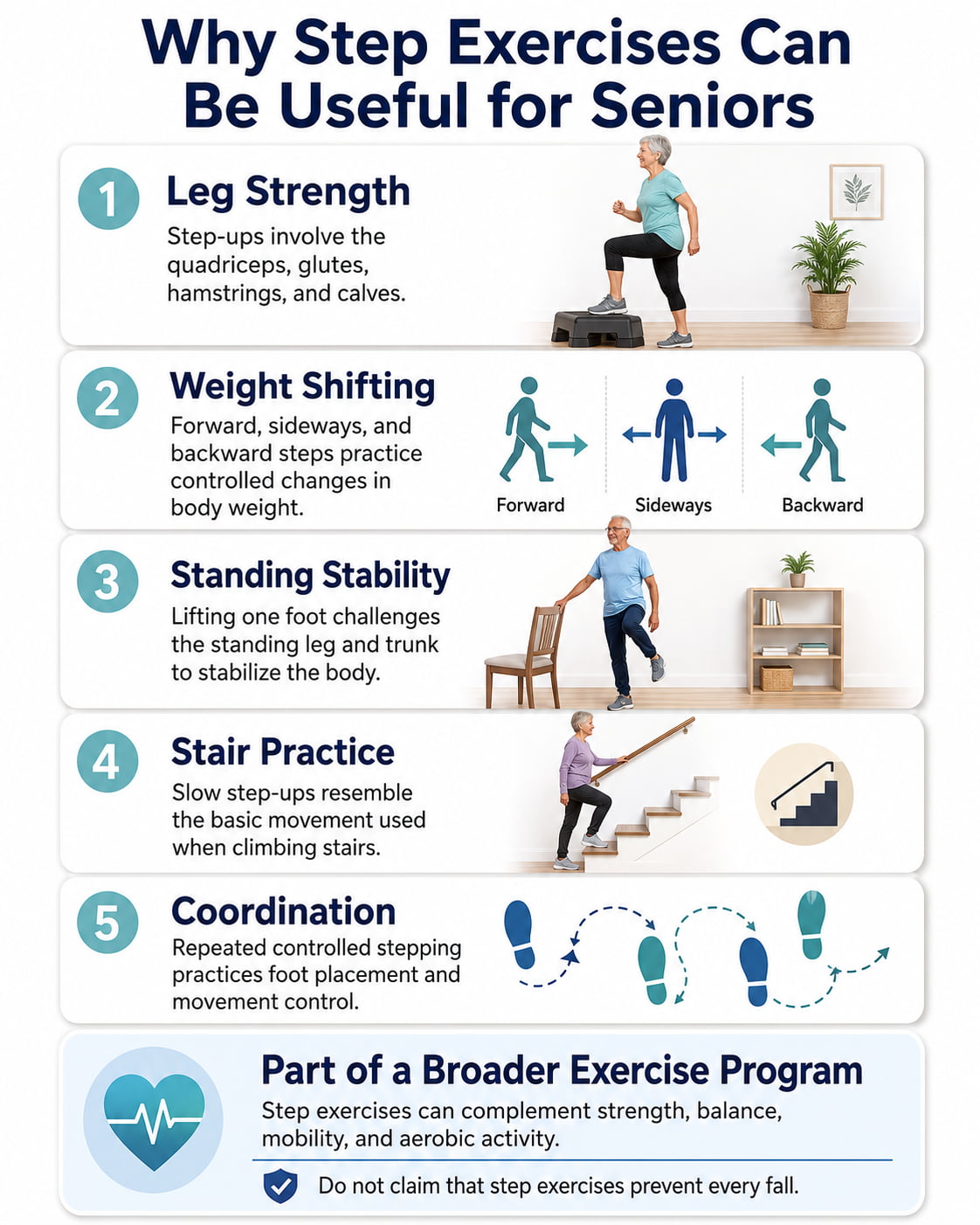 Why Step Exercises Can Be Useful for Seniors