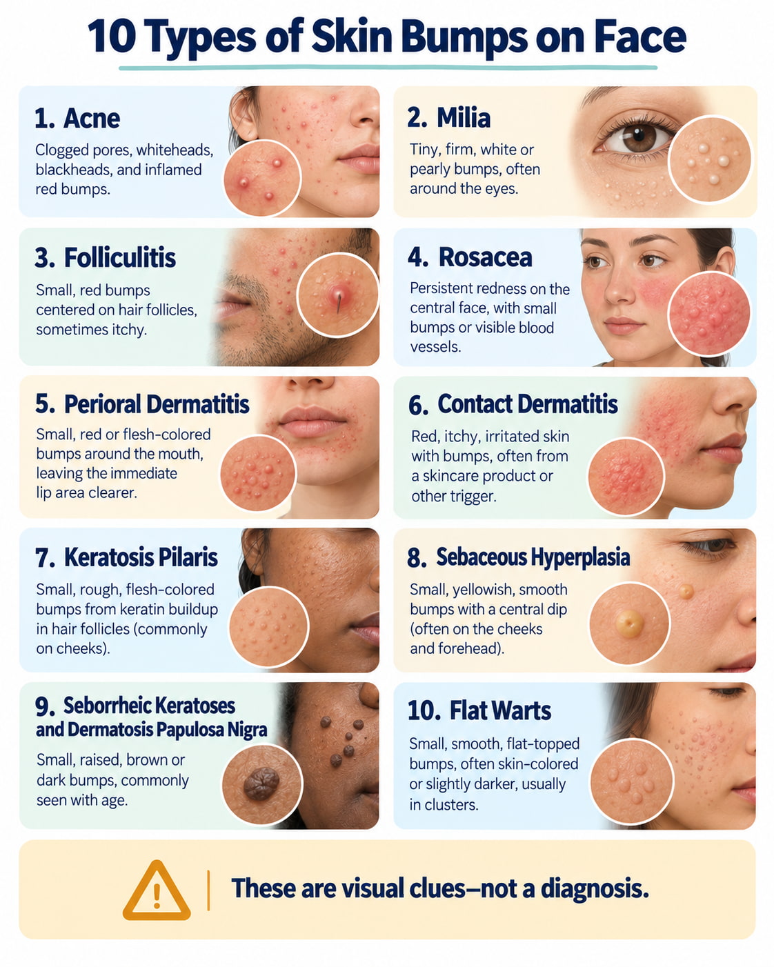 10 Types of Skin Bumps on Face