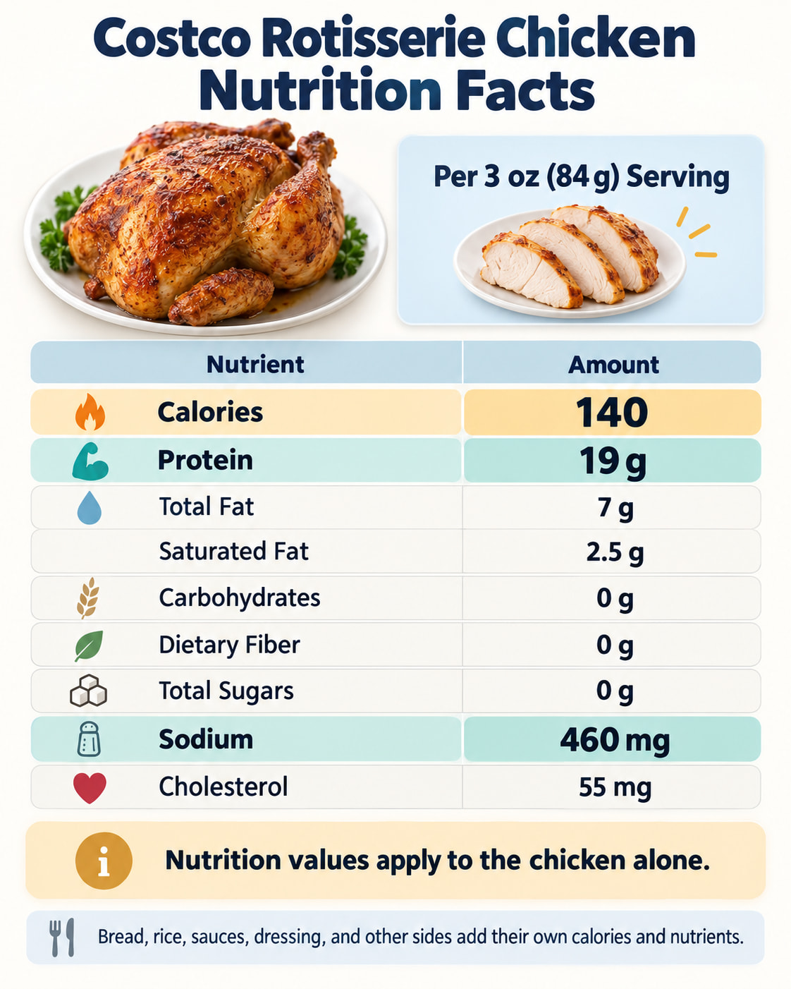 Costco Rotisserie Chicken Nutrition Facts