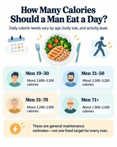 How Many Calories Should a Man Eat a Day