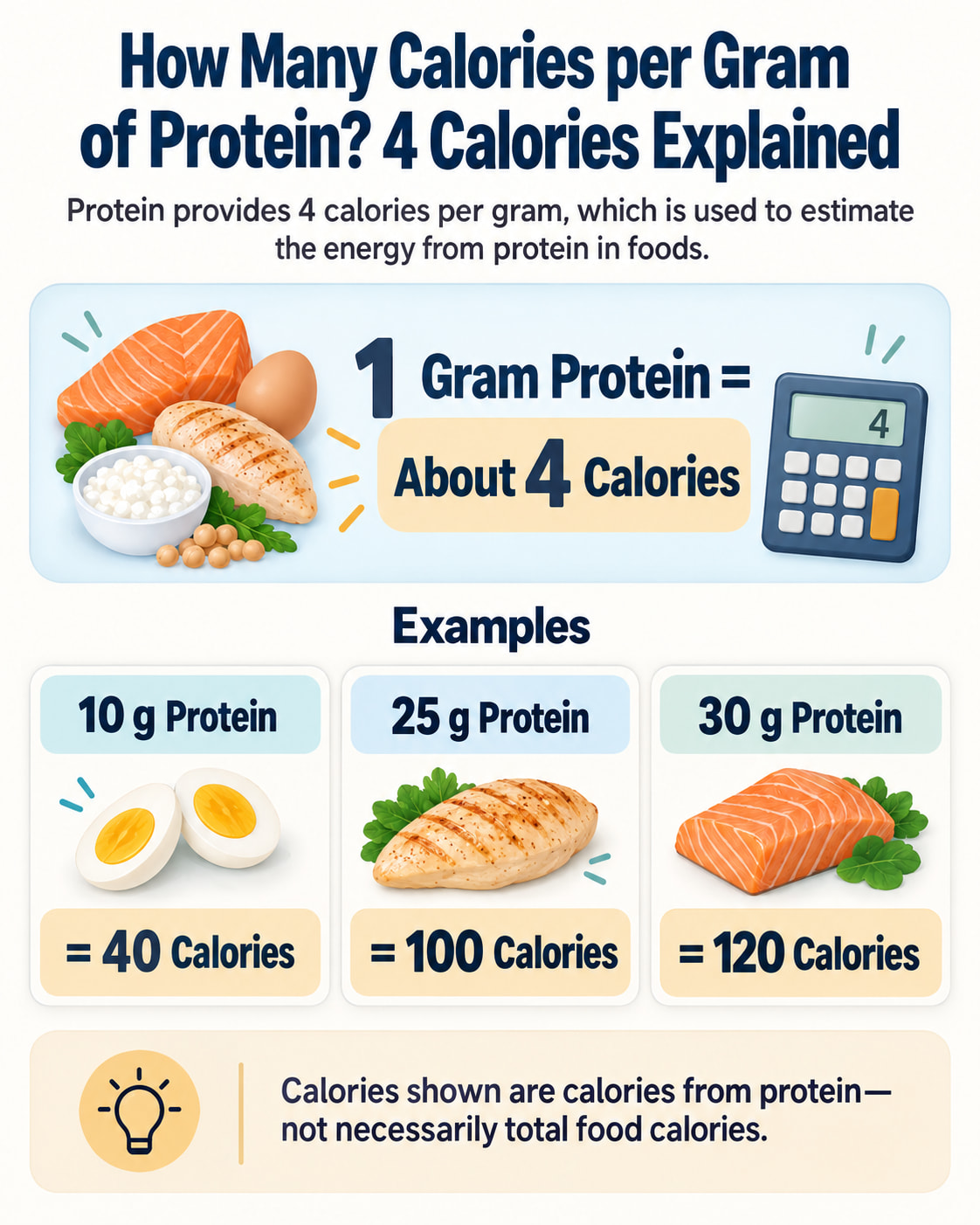 How Many Calories per Gram of Protein Should You Count?