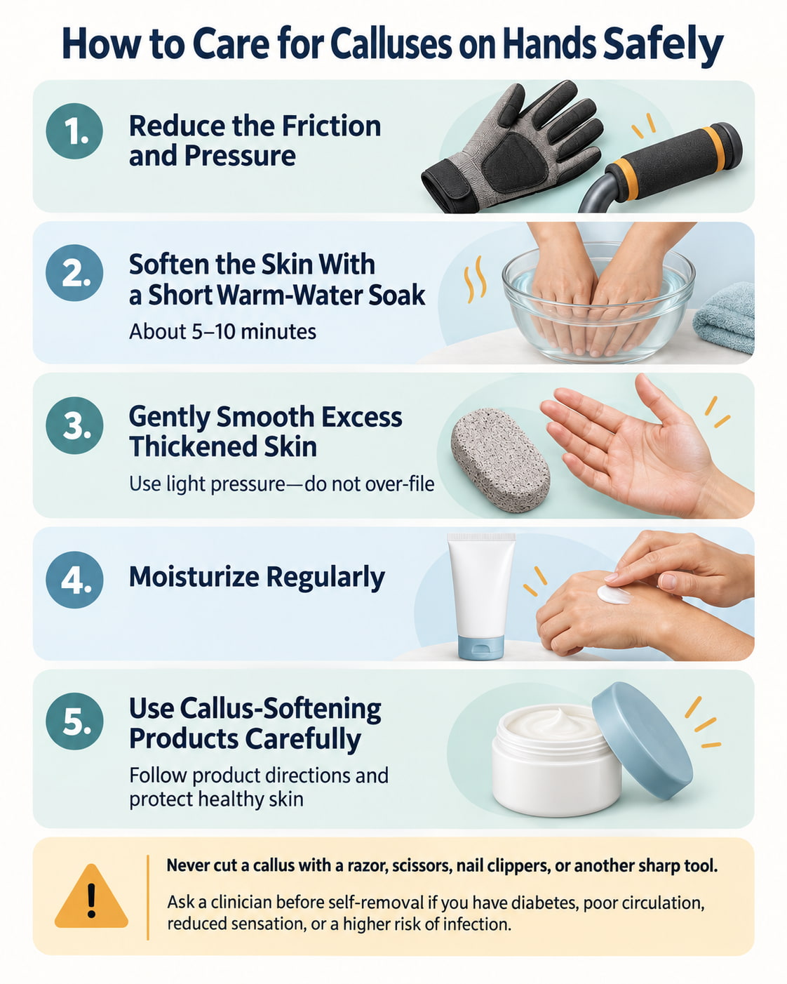 How to Care for Calluses on Hands Safely