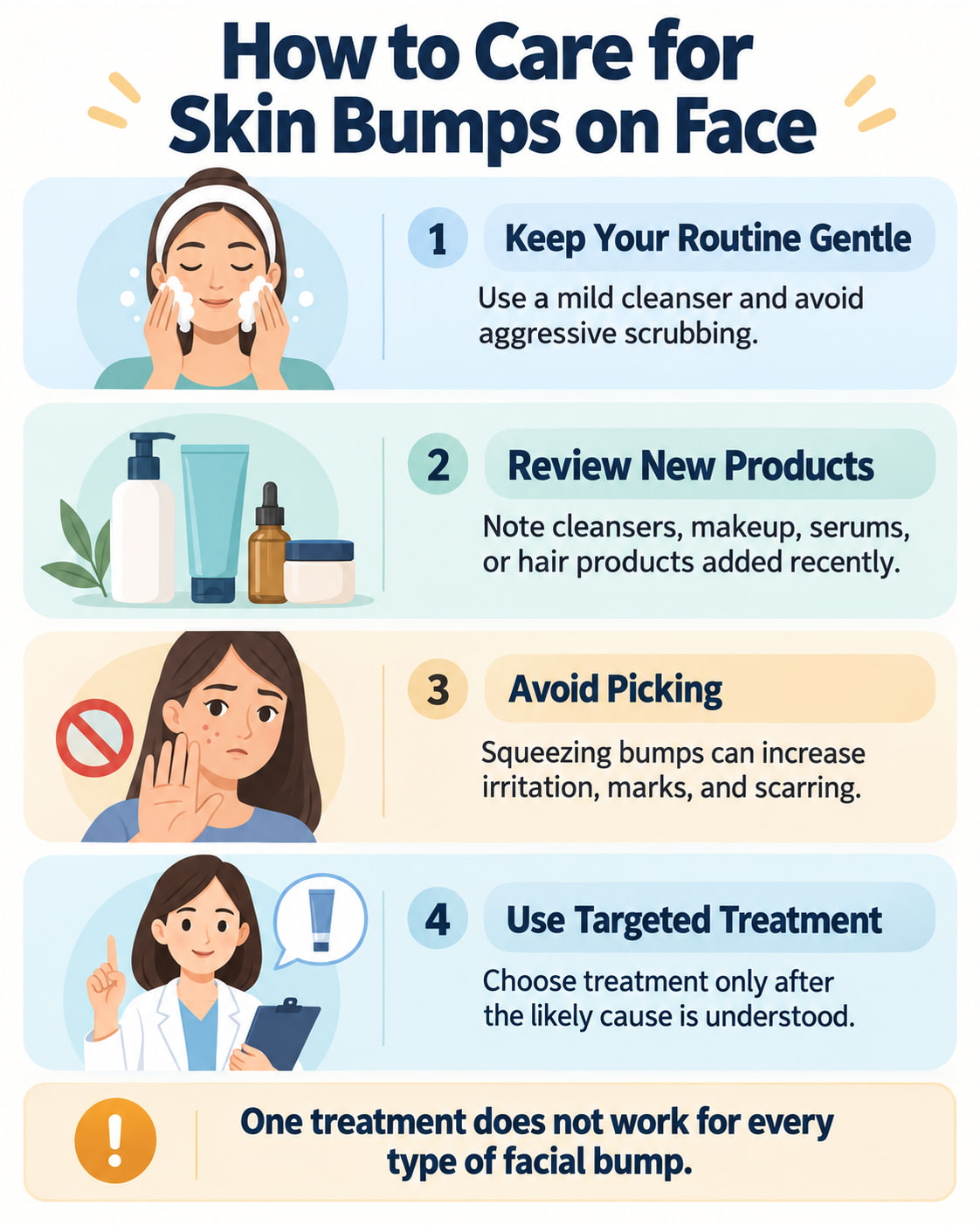 How to Care for Skin Bumps on Face