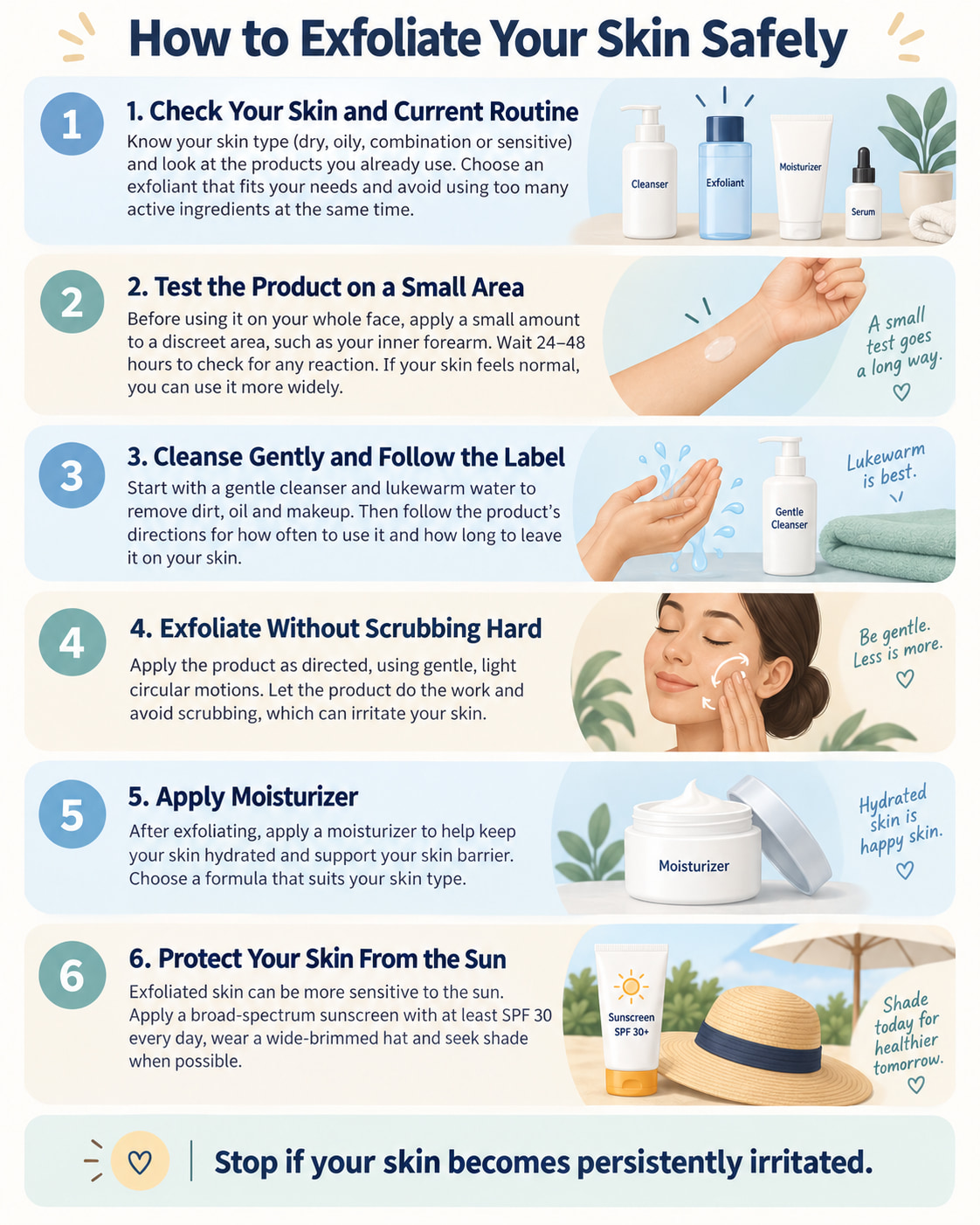 How to Exfoliate Your Skin Safely