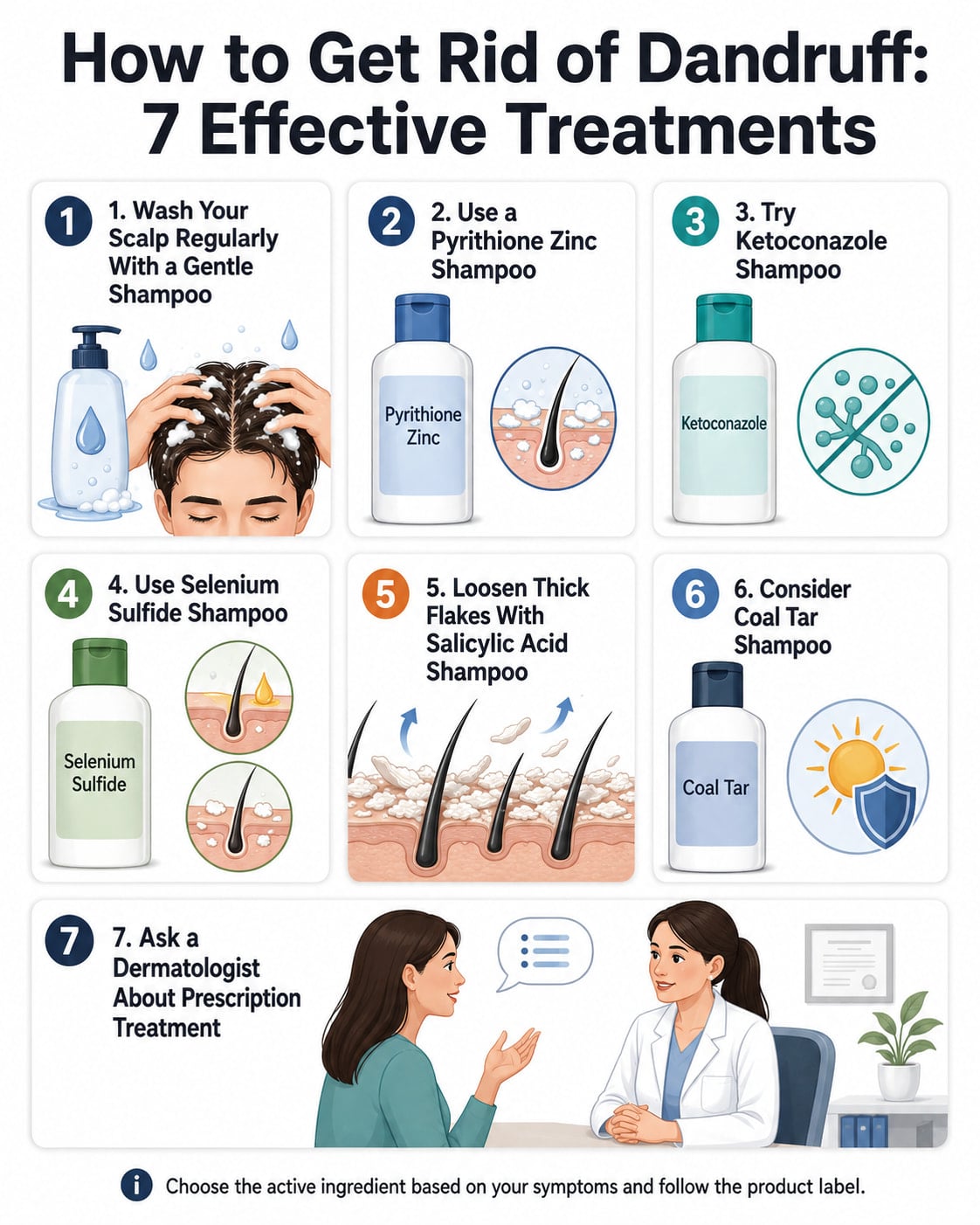 How to Get Rid of Dandruff: 7 Effective Treatments