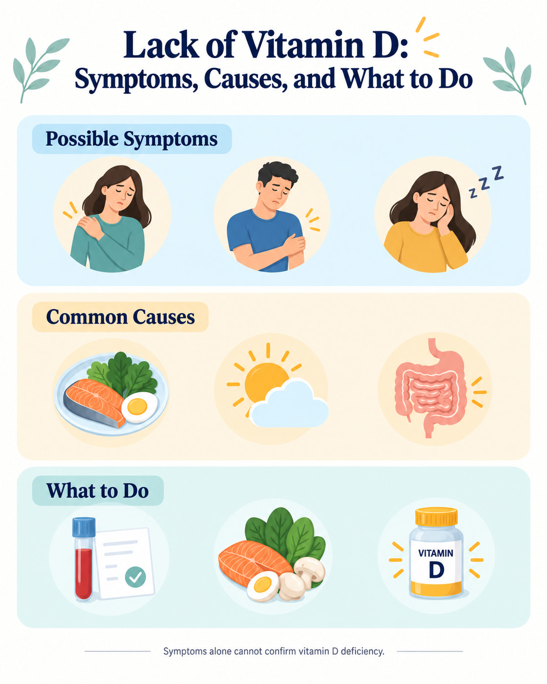 Lack of Vitamin D: Symptoms, Causes, and What to Do