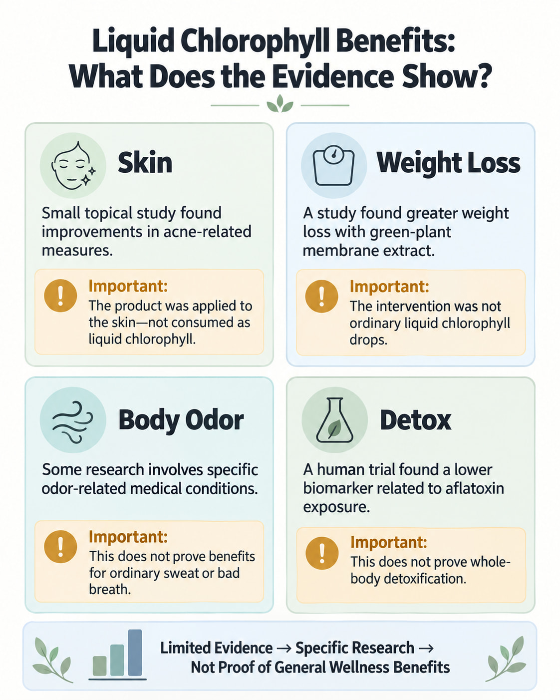 Liquid Chlorophyll Benefits: What Does the Evidence Show?