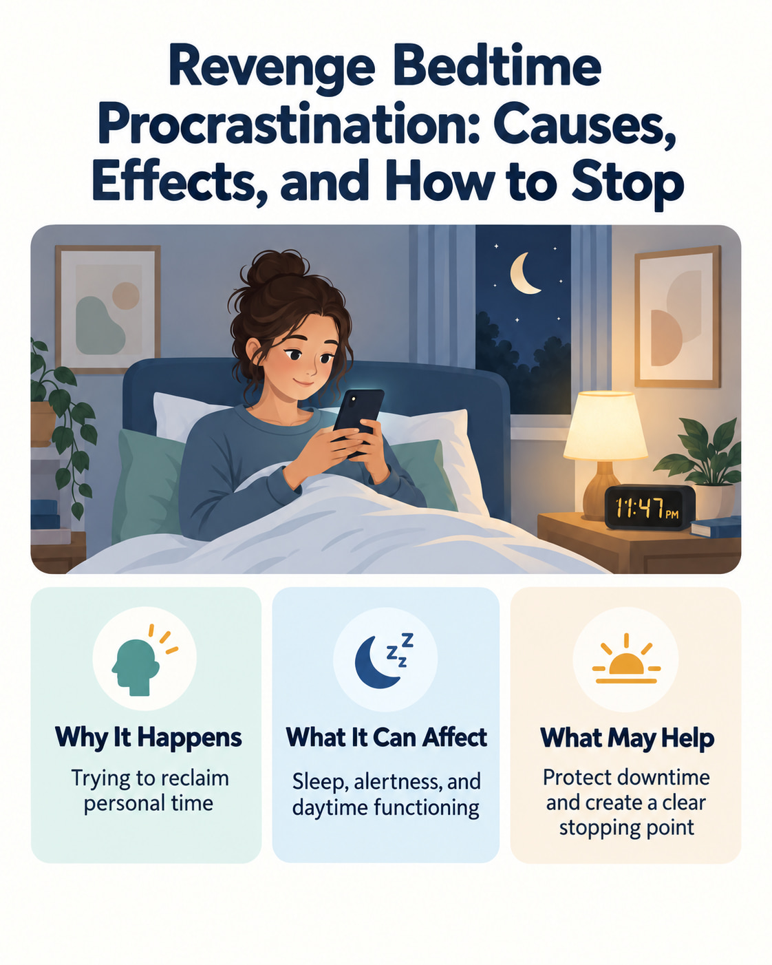 Revenge Bedtime Procrastination: Causes, Effects, & How to Stop