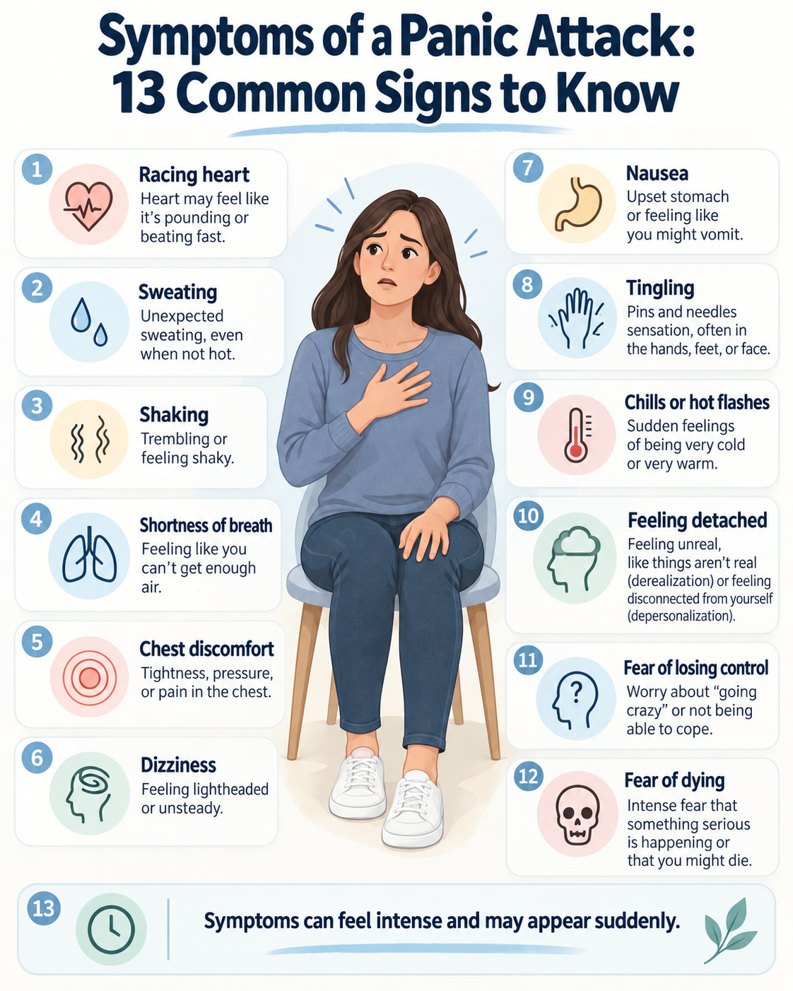 Symptoms of a Panic Attack: 13 Common Signs to Know