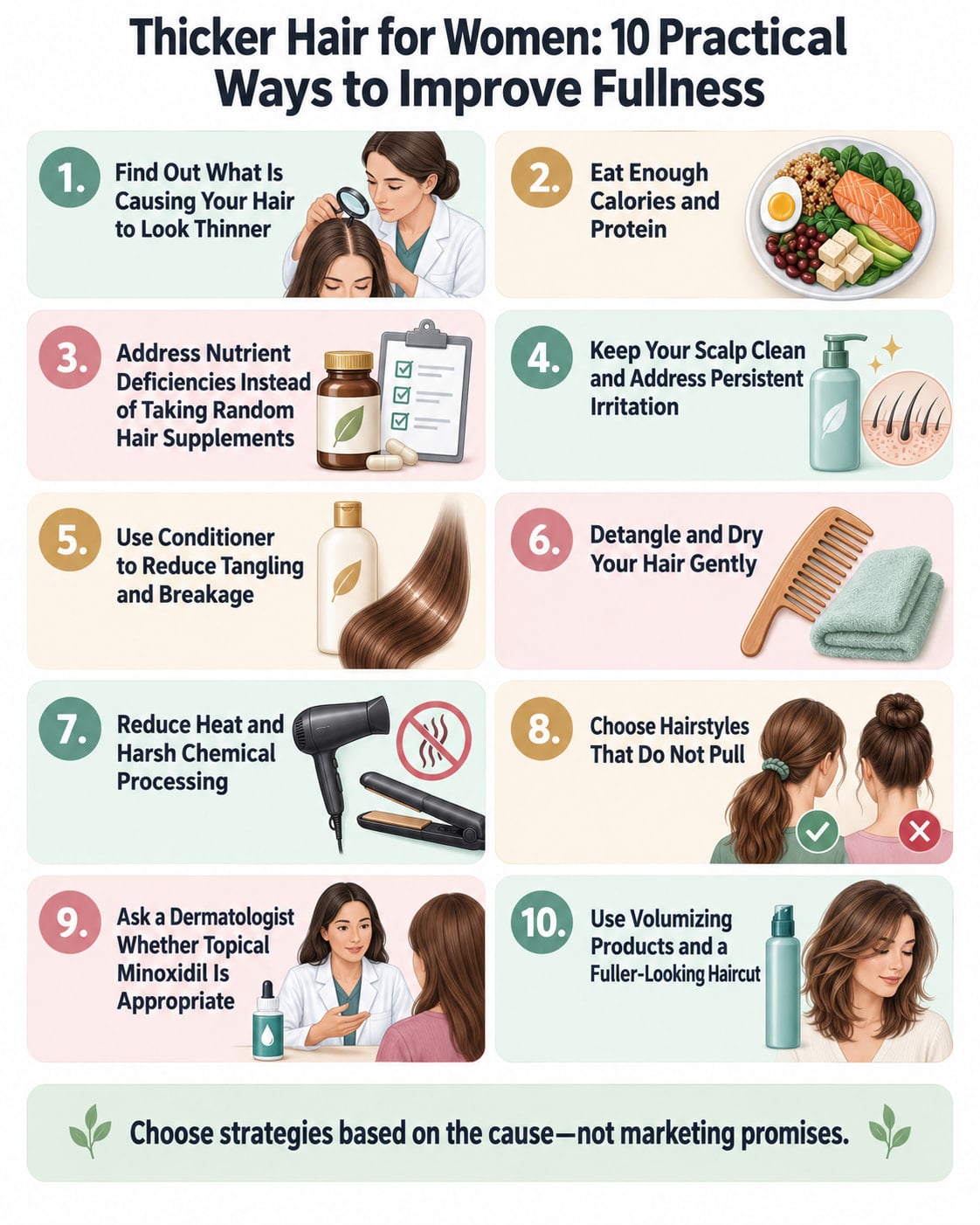 Thicker Hair for Women: 10 Practical Ways to Improve Fullness