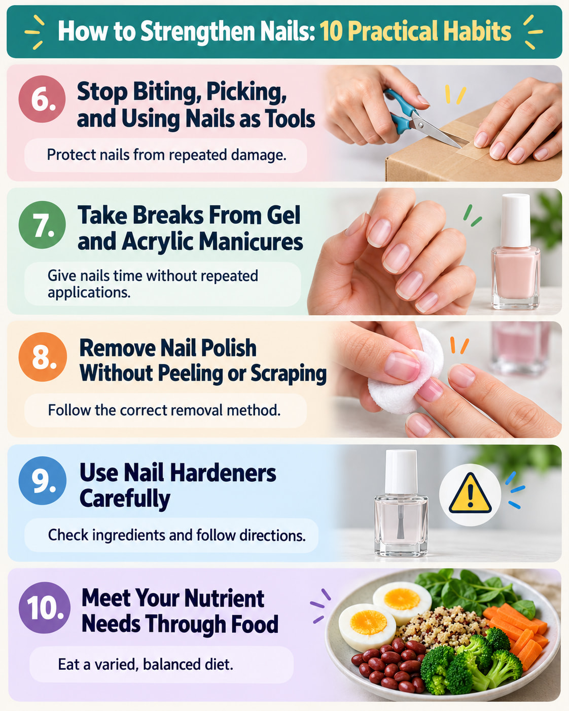 How to Strengthen Nails: 10 Practical Habits