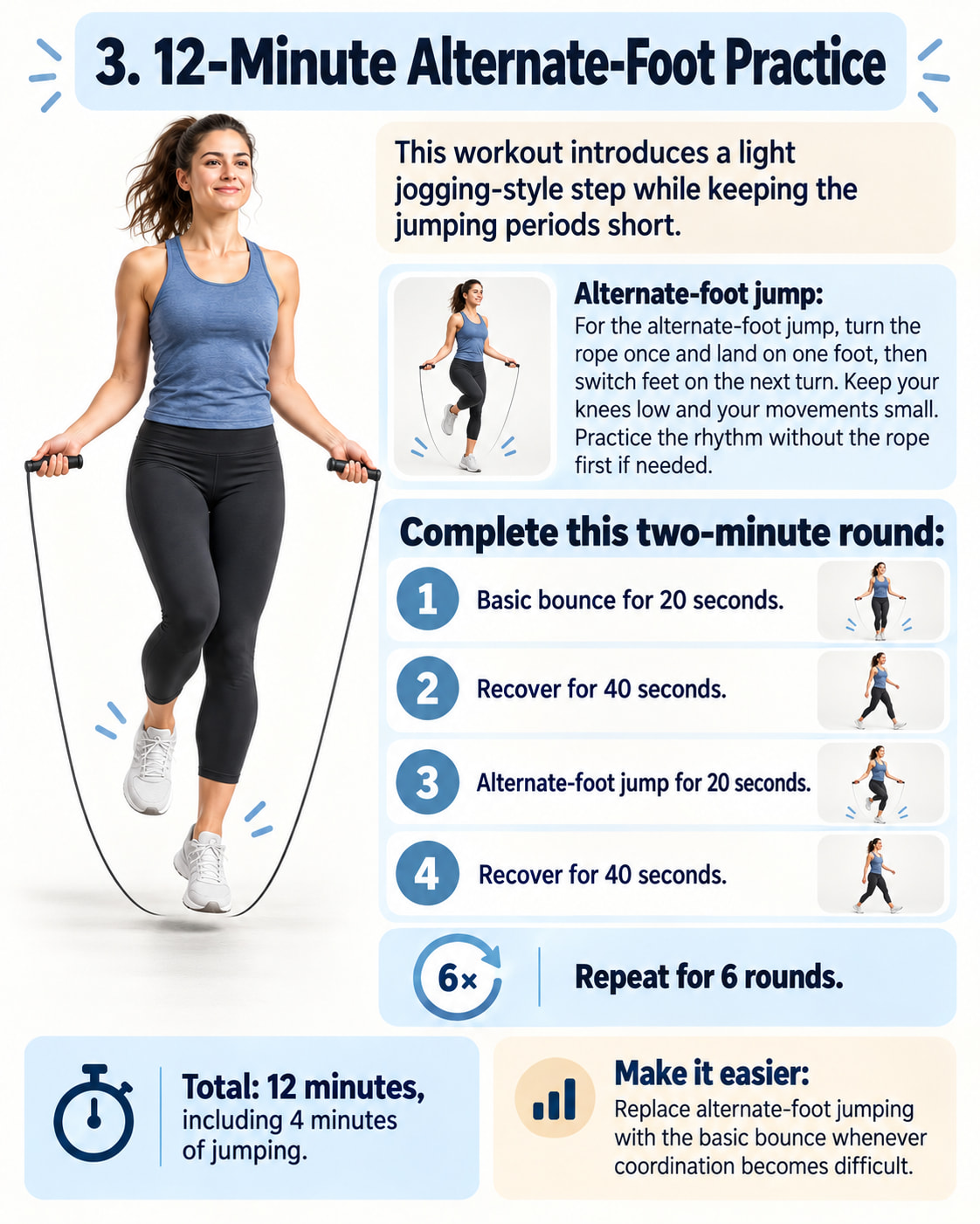 3. 12-Minute Alternate-Foot Practice