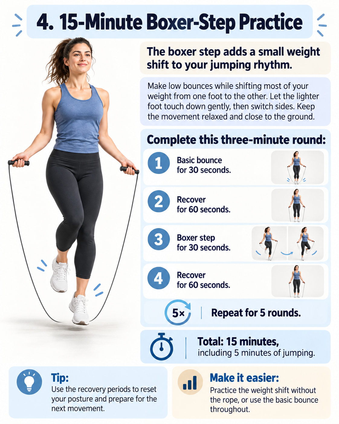 4. 15-Minute Boxer-Step Practice