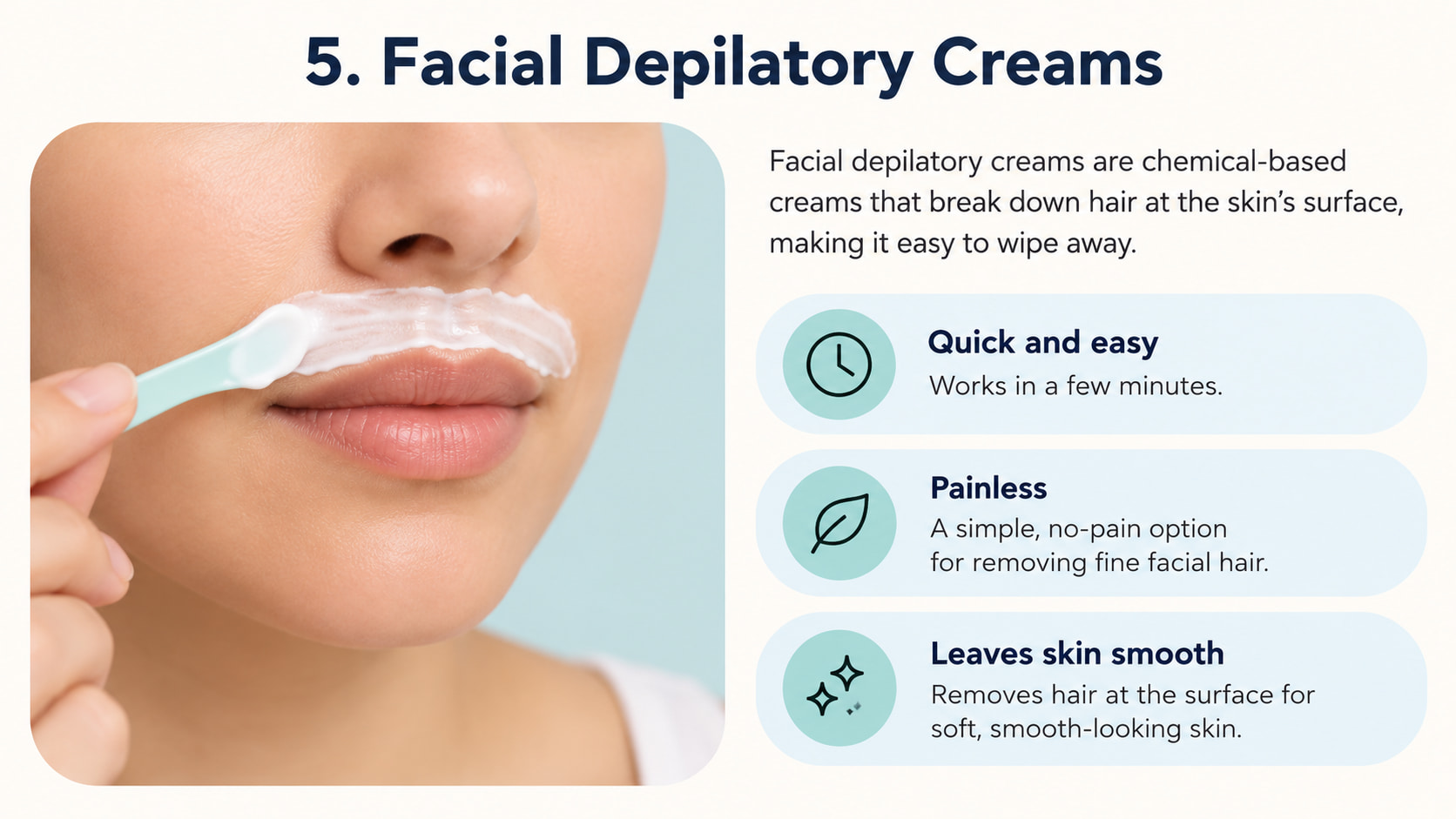 Facial Depilatory Creams