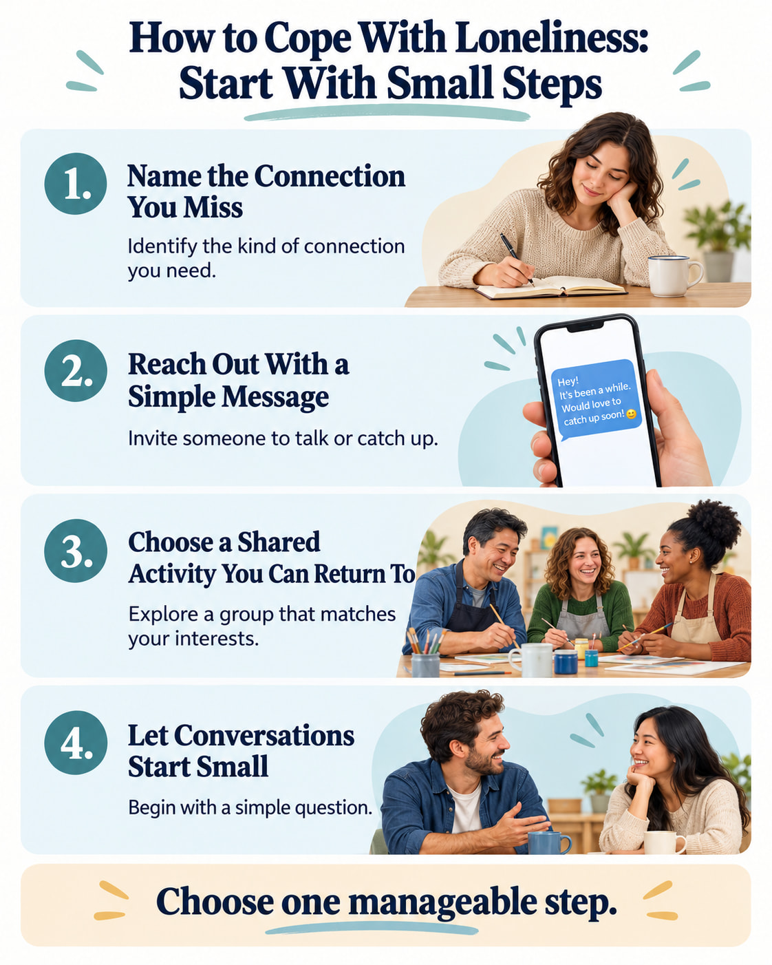 How to Cope With Loneliness: Start With Small Steps