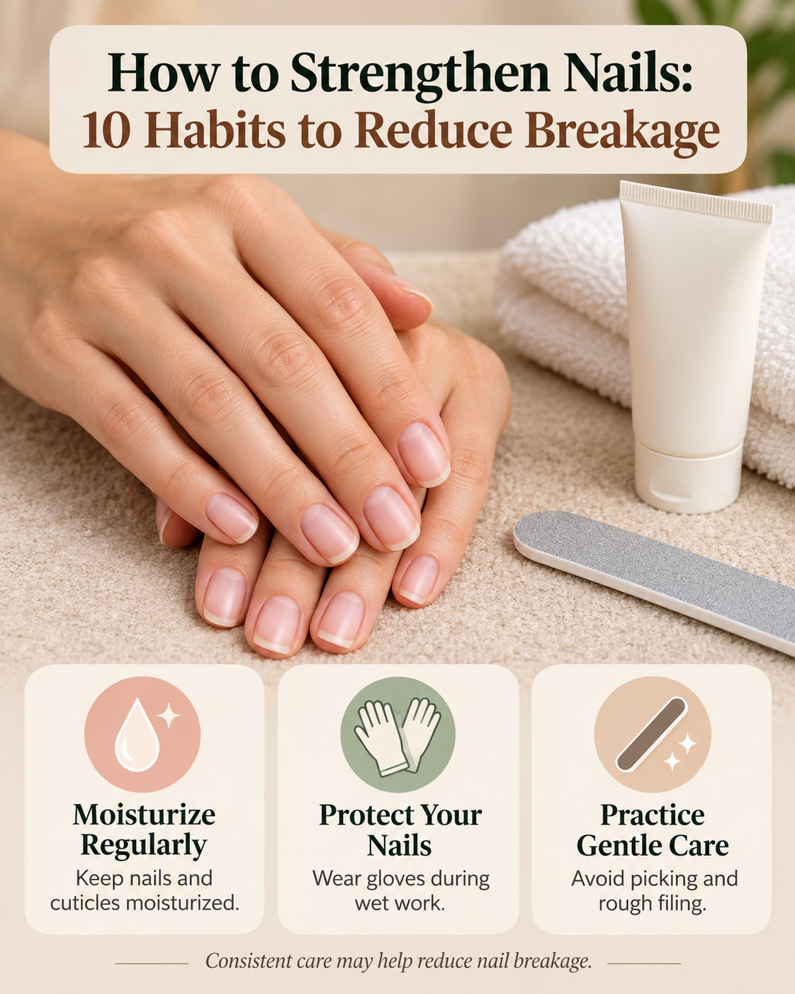 How to Strengthen Nails: 10 Habits to Reduce Breakage