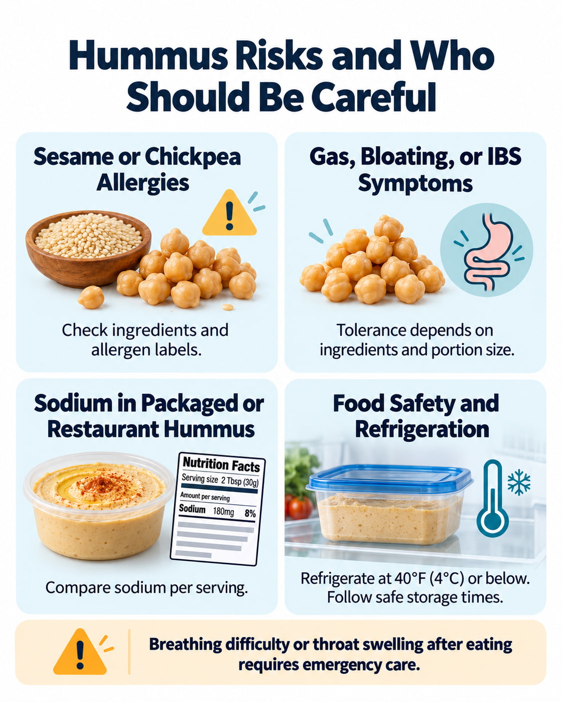 Hummus Risks and Who Should Be Careful