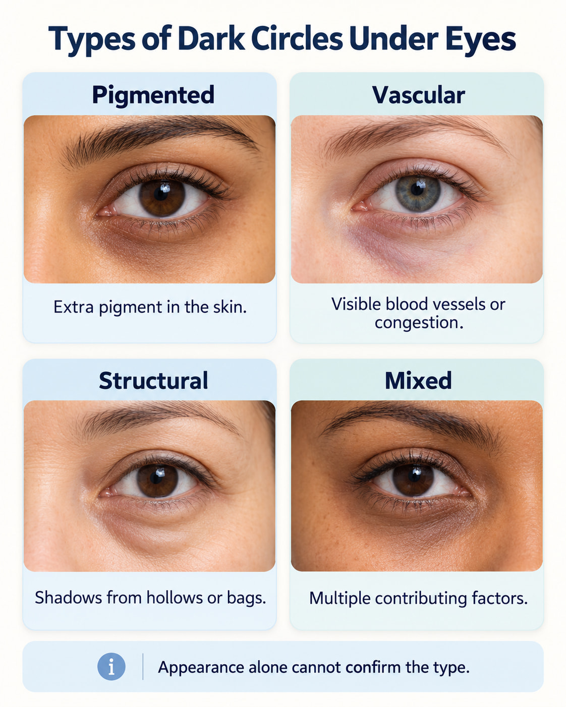 Types of Dark Circles Under Eyes