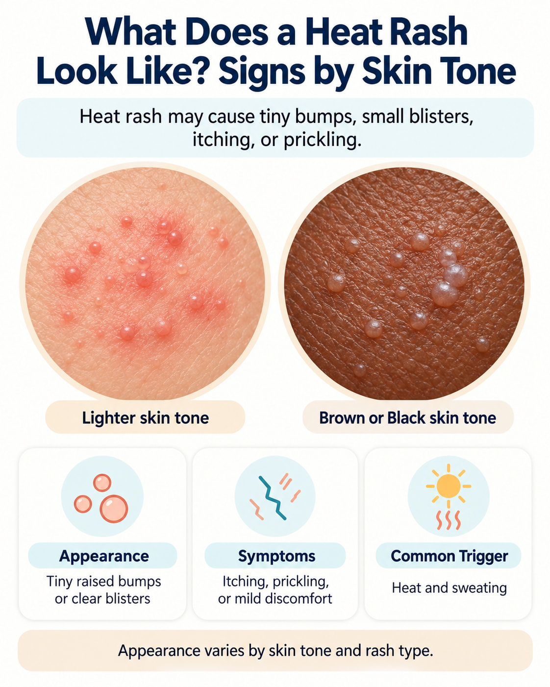 What Does a Heat Rash Look Like? Signs by Skin Tone